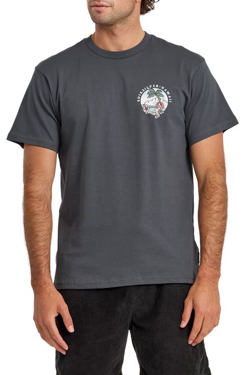 HI Hula Sunset Cotton Graphic T-Shirt