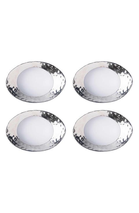 Set of 4 Hammered Napkin Rings