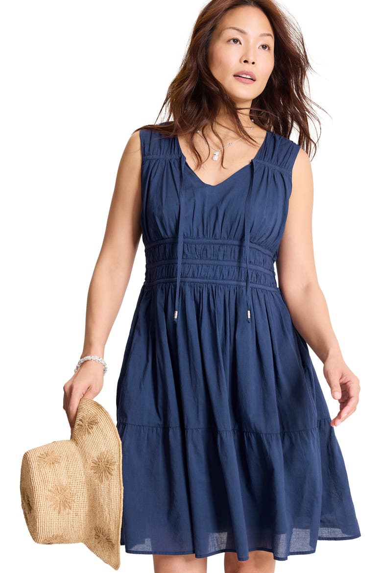 Voyage Cotton Voile Dress, Alternate, color, COASTLINE