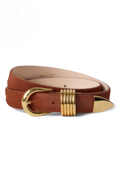 Hollyhock Genuine Calf Hair Belt