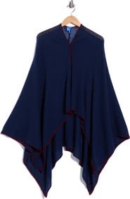 JMCLAUGHLIN Rossi Roll Edge Cashmere Poncho