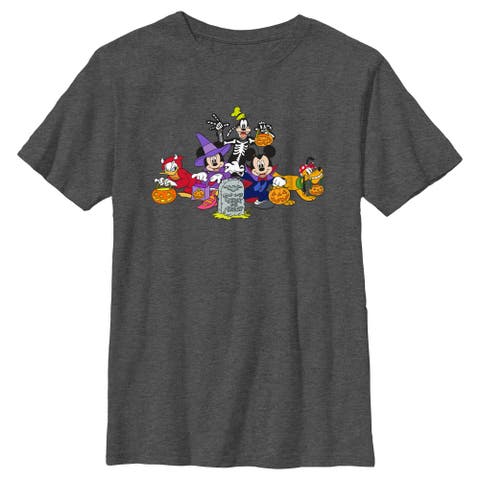 Boy's Mickey & Friends Halloween Group Shot  Graphic T-Shirt