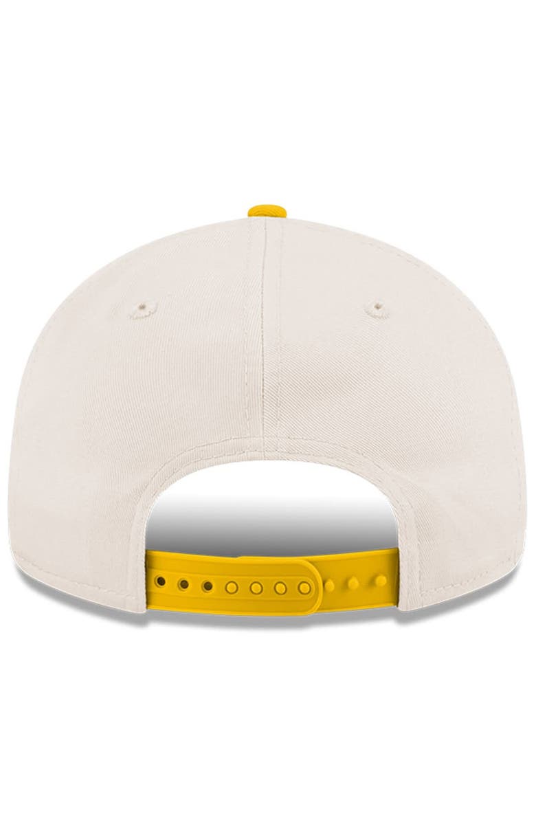 New Era Men's New Era Cream/Gold Los Angeles Chargers Charger Power Retro Crown 9FIFTY Adjustable Hat, Alternate, color, 