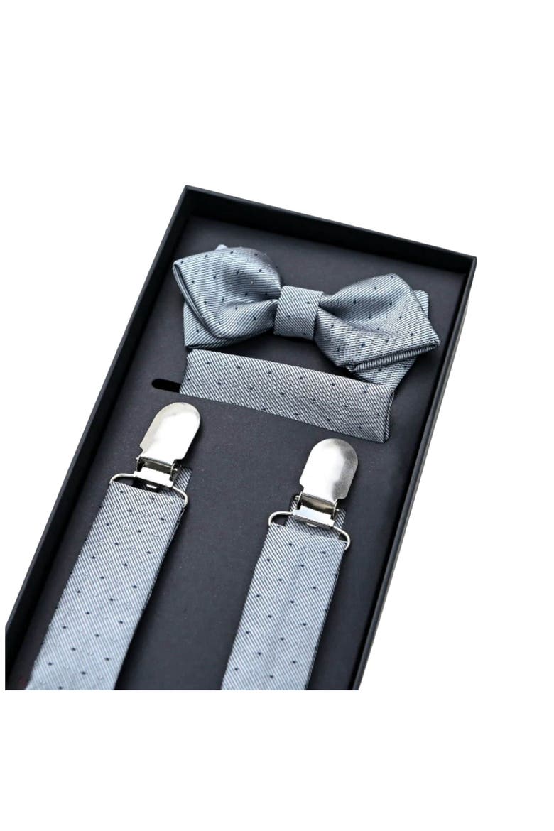 Dotted Suspender Set, Alternate, color, Silver