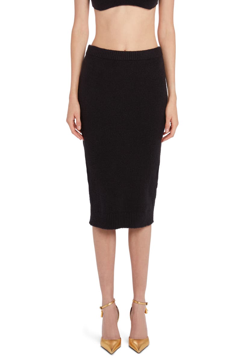 TOM FORD Cotton & Cashmere Blend Sweater Skirt, Main, color, 