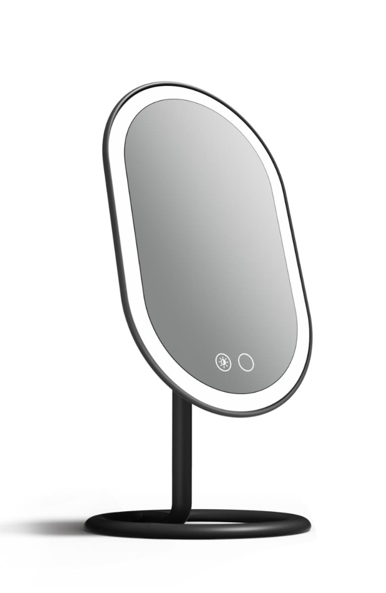 FANCII Vera Lighted Vanity Mirror, Alternate, color, Black