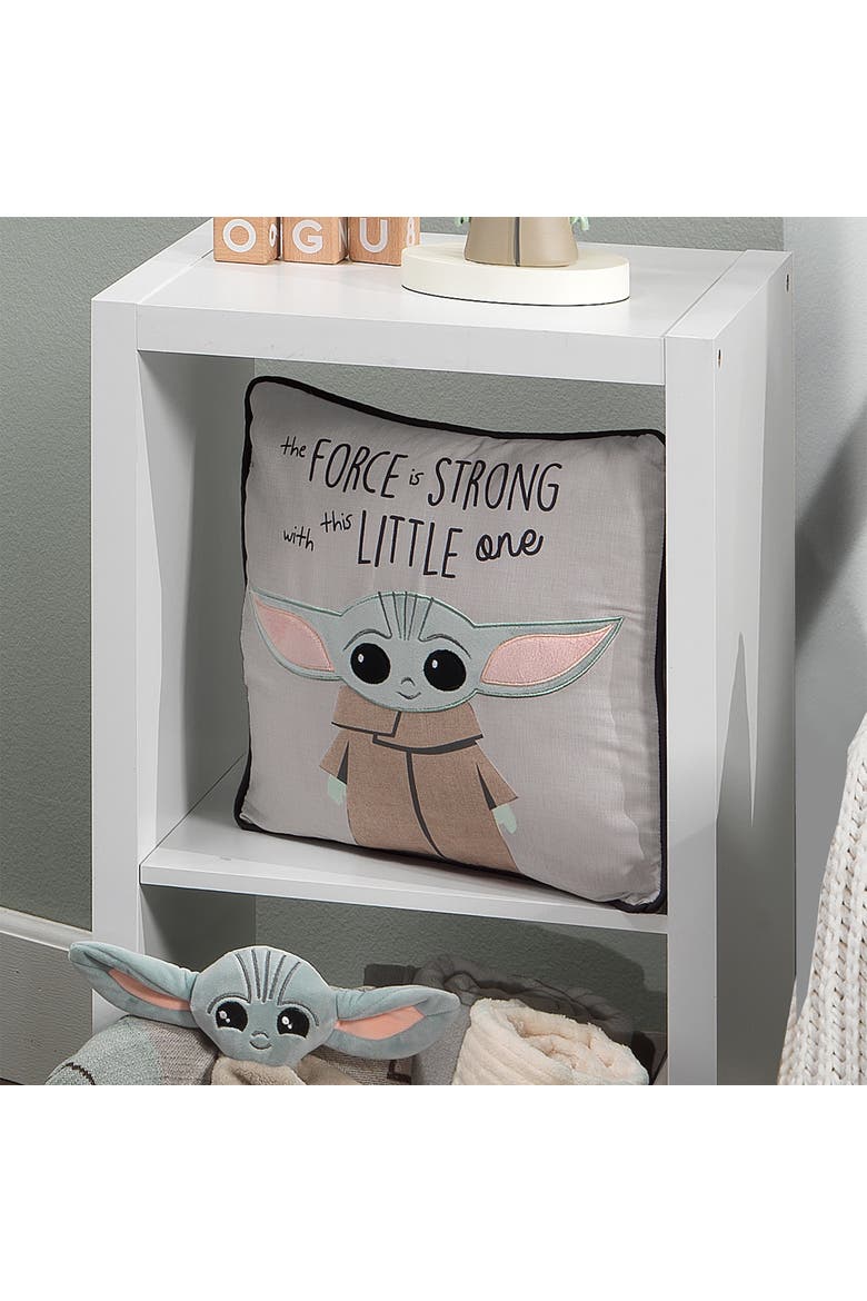Star Wars The Child/Baby Yoda Decorative Nursery Throw Pillow, Alternate, color, Gray