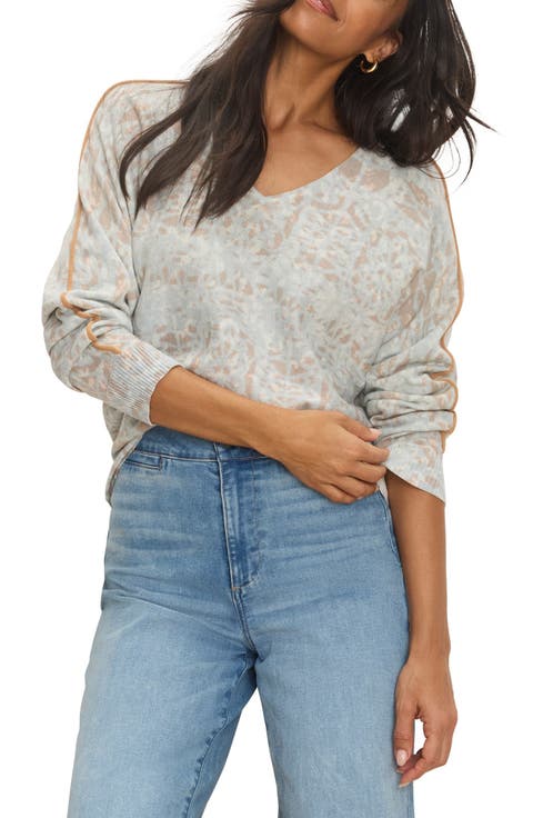 Impressions Tipped V-Neck Sweater