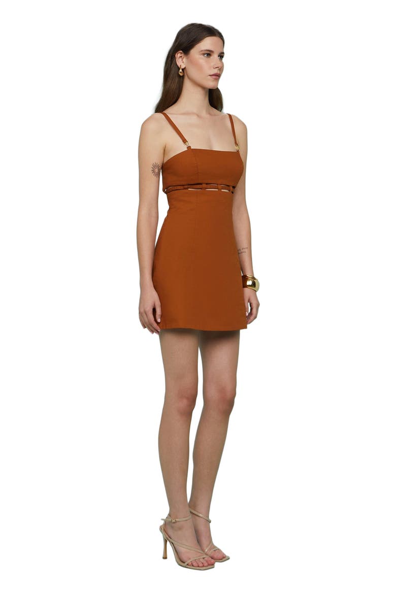 Rei Twill Mini Dress, Alternate, color, River Rock
