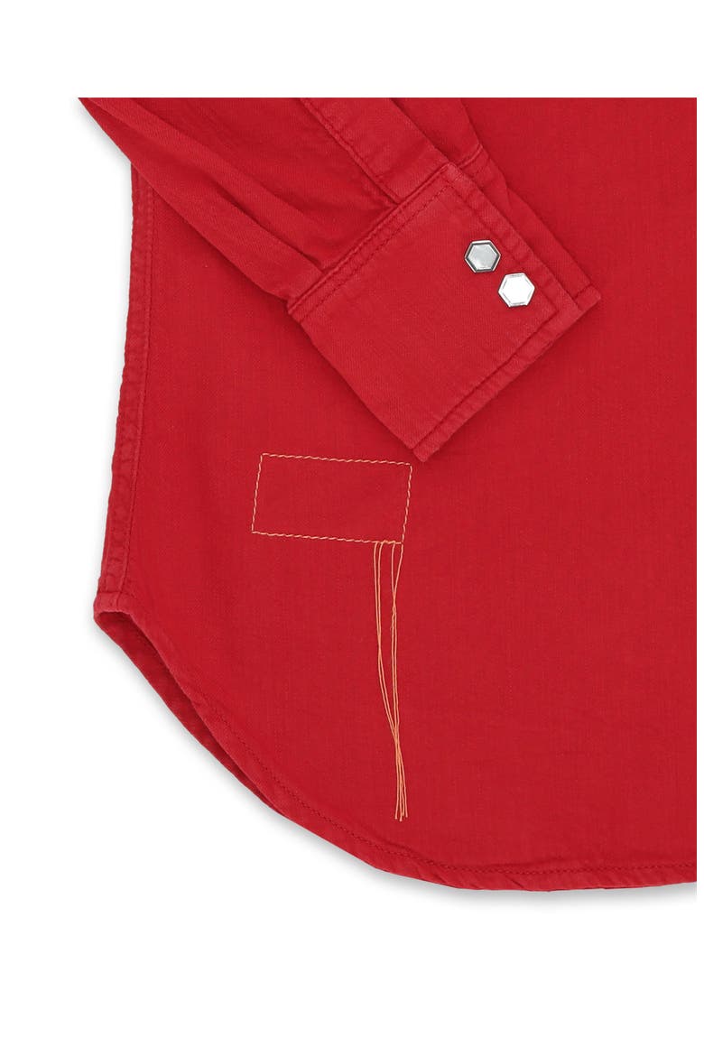 Toledo Texan Cotton Shirt, Alternate, color, Red
