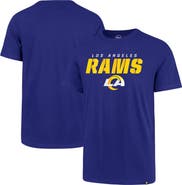 '47 Men's '47 Royal Los Angeles Rams Logo Traction Super Rival T-Shirt