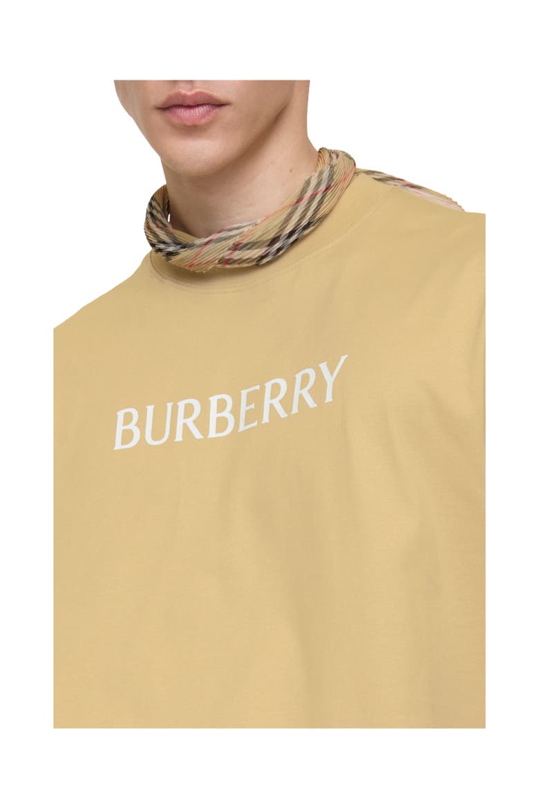 Logo Cotton T-shirt, Alternate, color, Flax beige