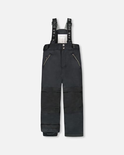 Deux Par Deux Kids Gender Inclusive Solid Play Snow Pants In Black