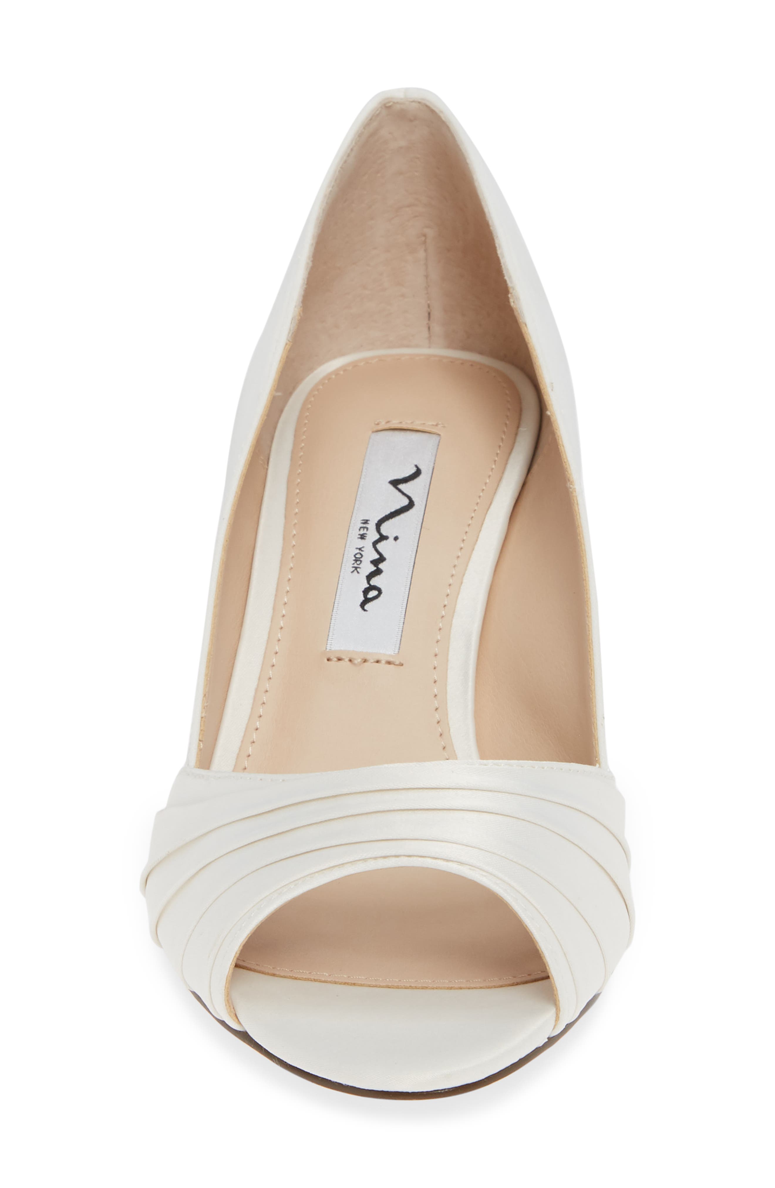 Nina Chezare Peep Toe Pump, Alternate, color, 