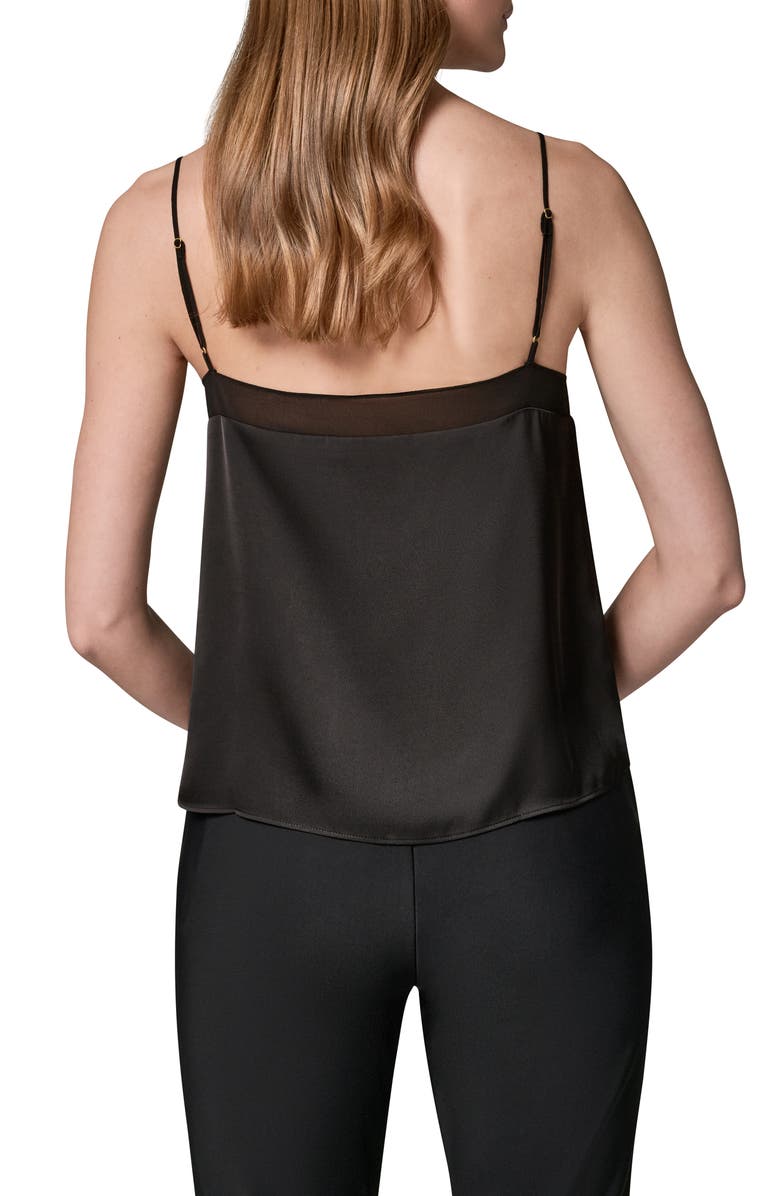 Donna Karan New York Mesh Trim Camisole, Alternate, color, 