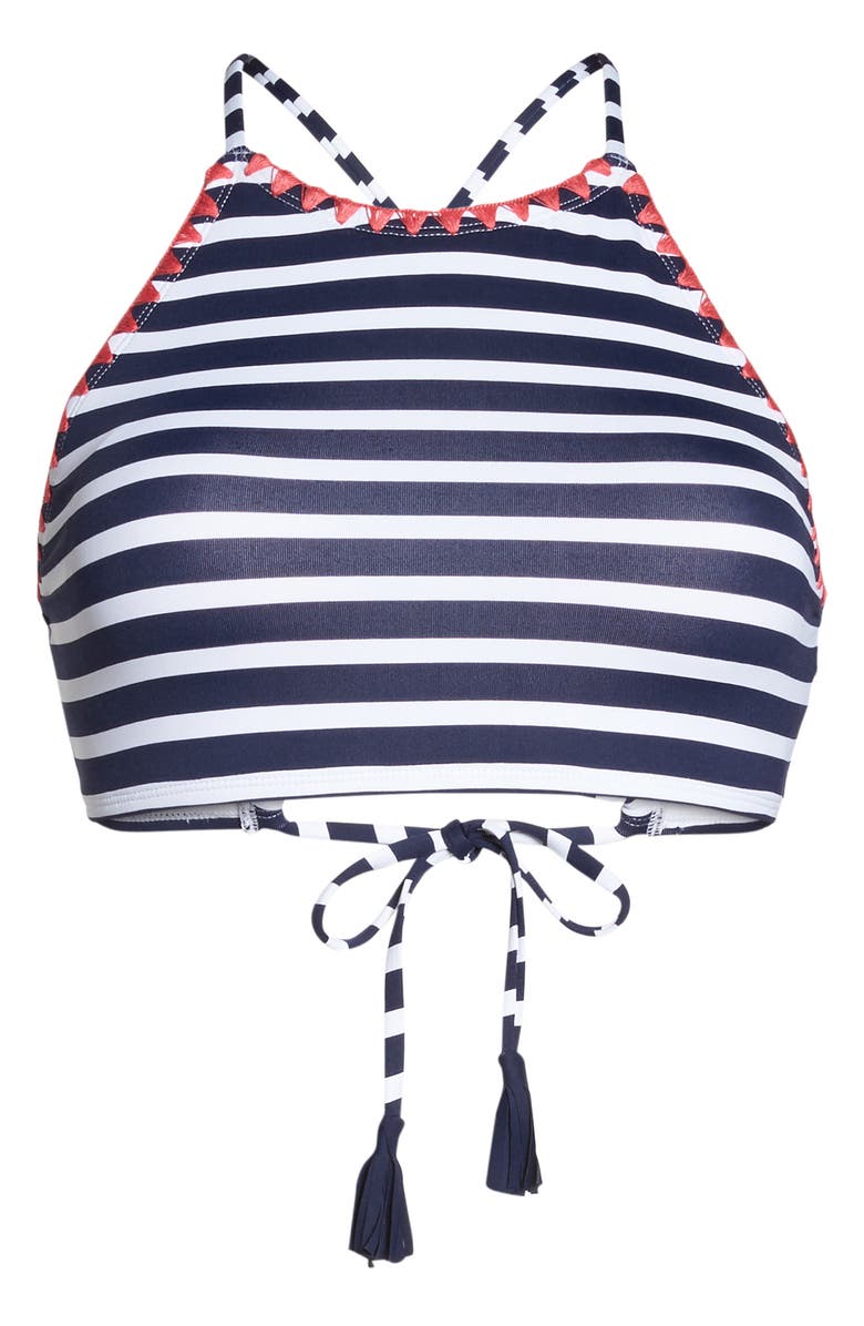 Tommy Bahama Breton Stripe Bikini Top, Alternate, color, 