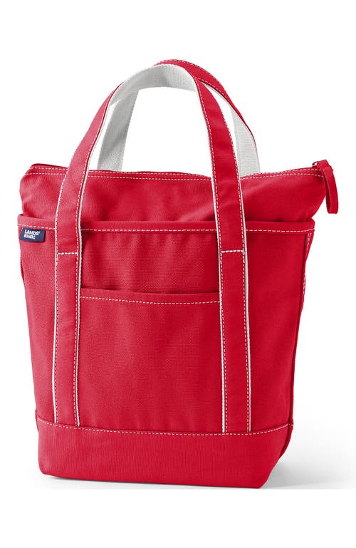 Lands' End Zip Top Canvas Tote Bag