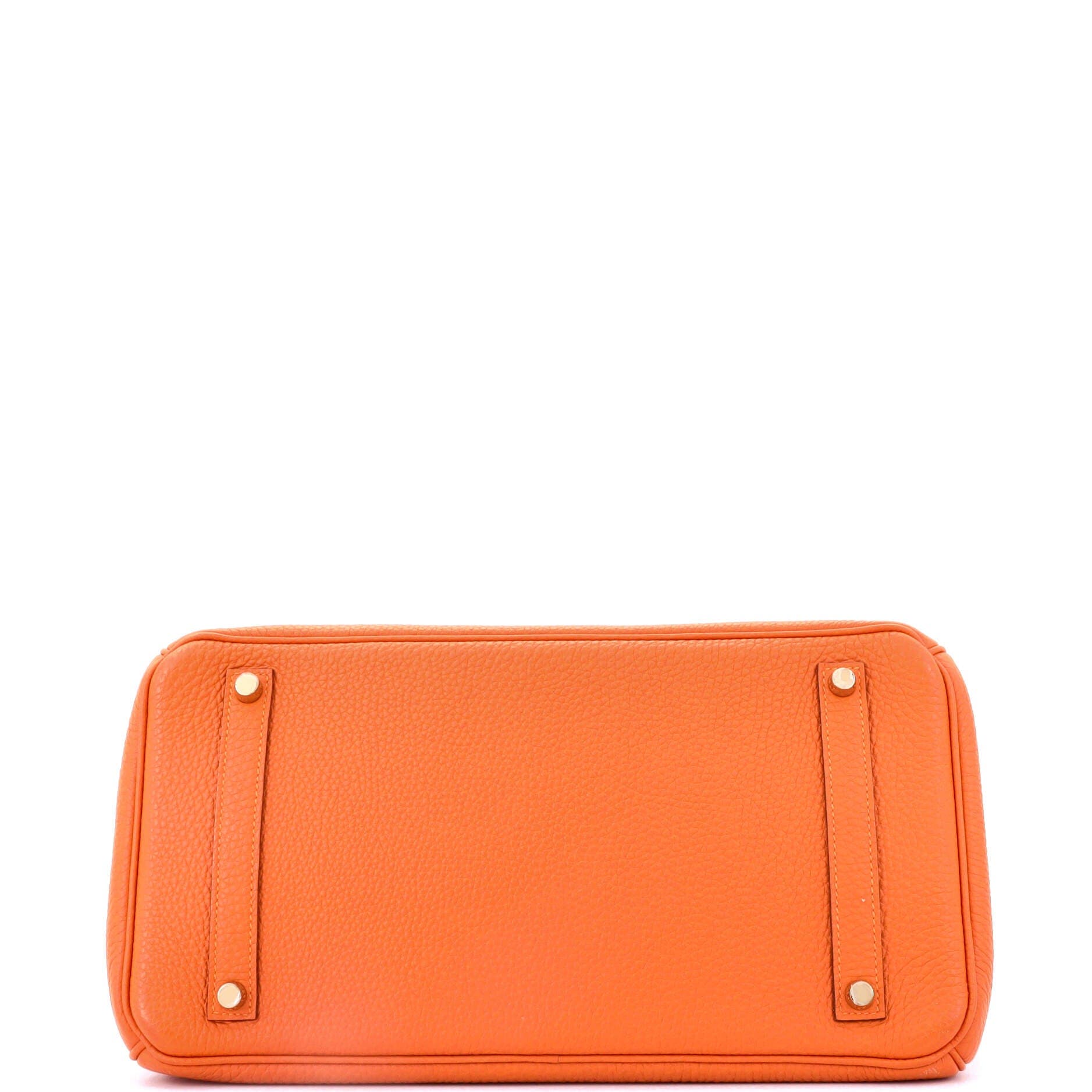 Pre-Owned Hermes Birkin Handbag Orange Togo with Gold Hardware 35, Alternate, color, 