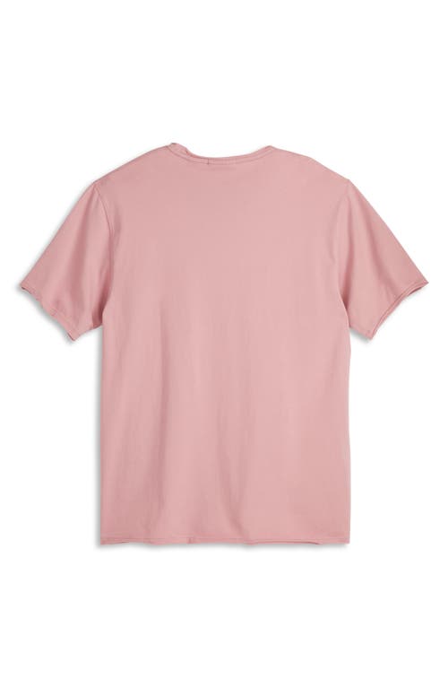 Scotch & Soda Roll Neck Cotton T-shirt In Pink