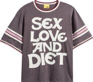 DIET STARTS MONDAY Sex, Love & Diet Oversize Graphic T-Shirt