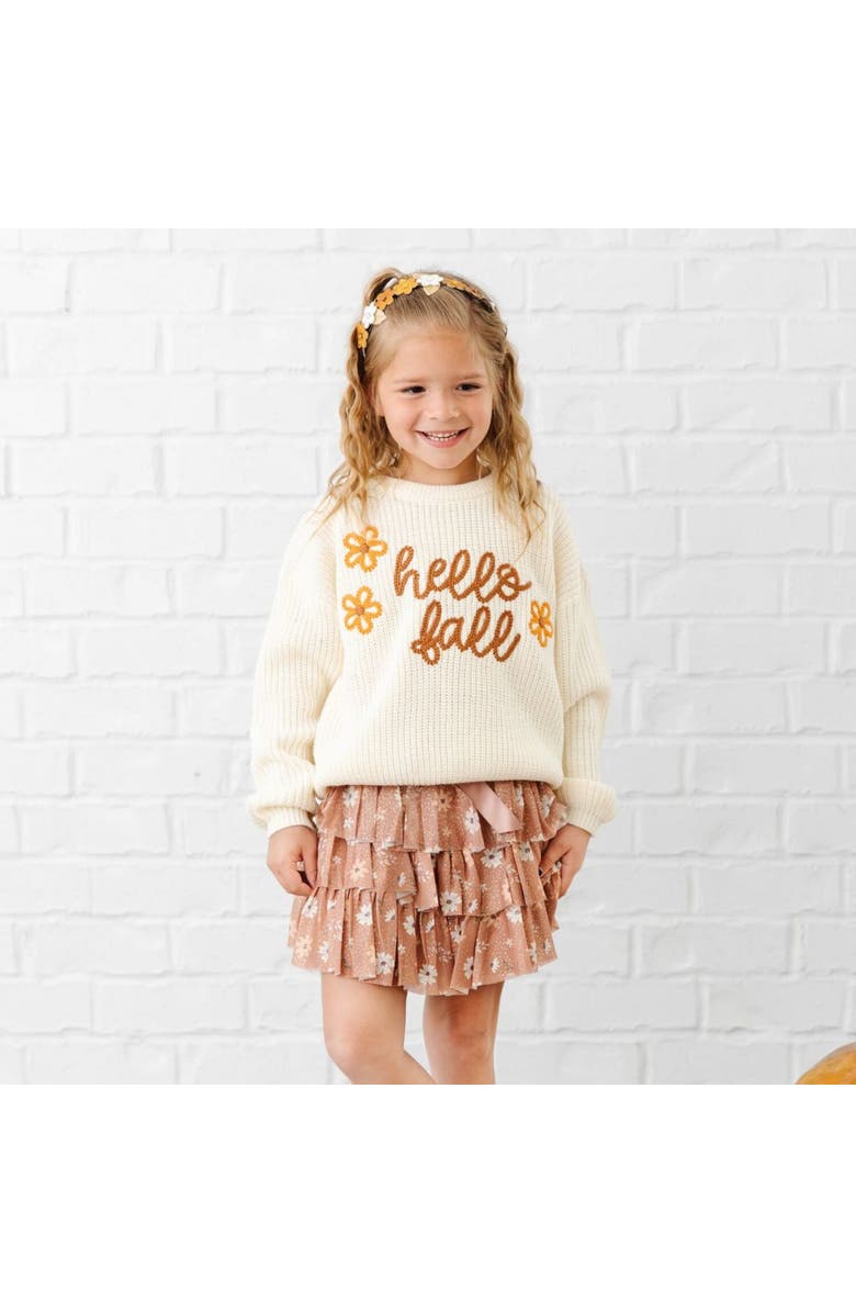 Sweet Wink Hello Fall Knit Sweater, Alternate, color, Natural