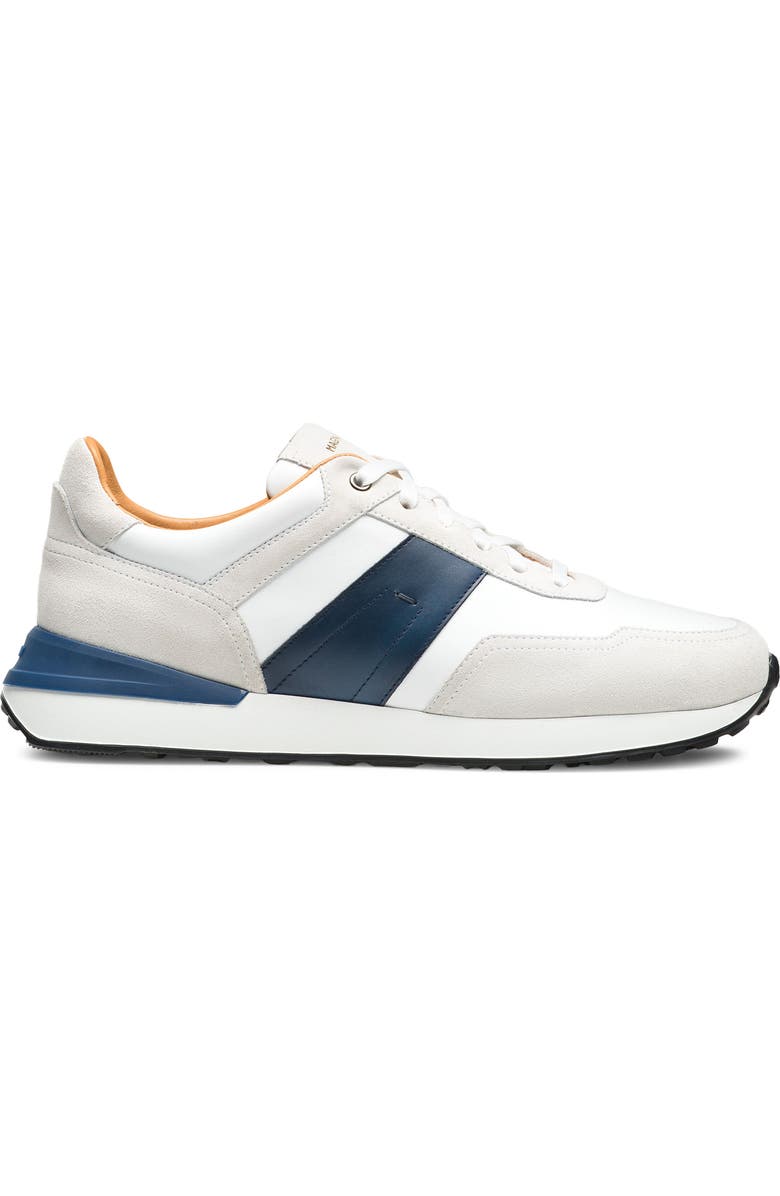Magnanni Sentro Sneaker, Alternate, color, White And Navy
