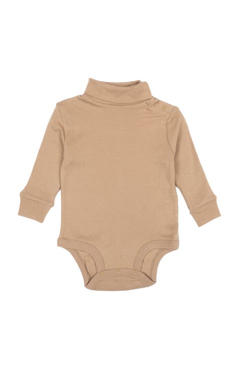 Baby Turtleneck Bodysuit, Cotton Long Sleeve
