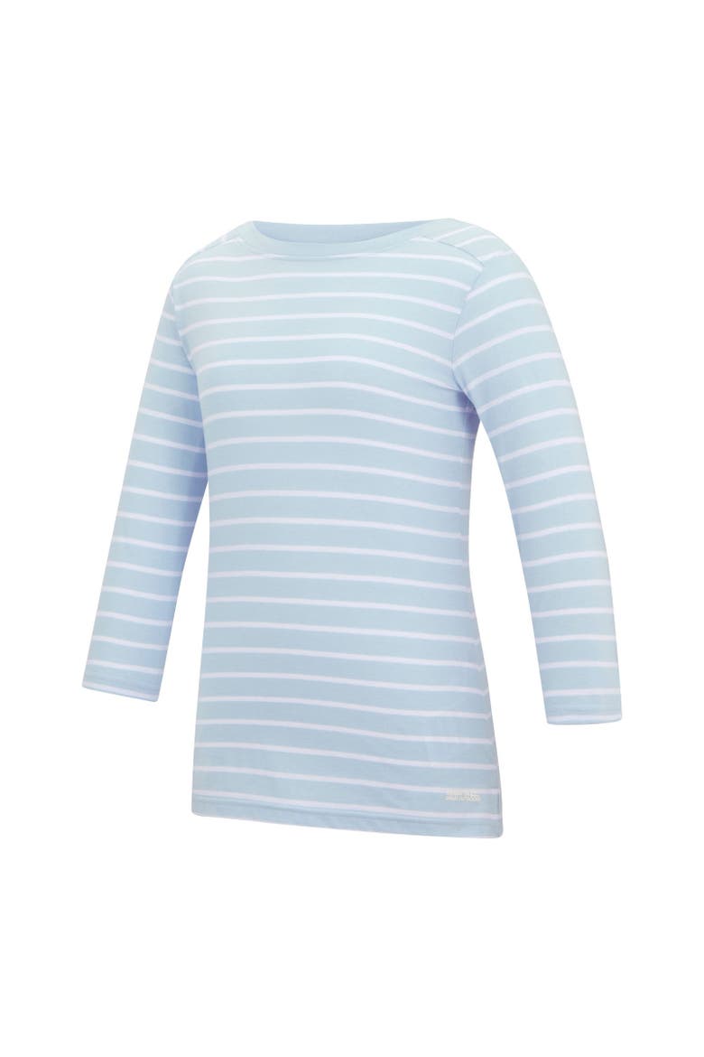 Baylette II Striped T-Shirt, Alternate, color, Skyway and White