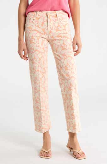 MOTHER The Mid Rise Rambler Zip Ankle Straight Leg Pants