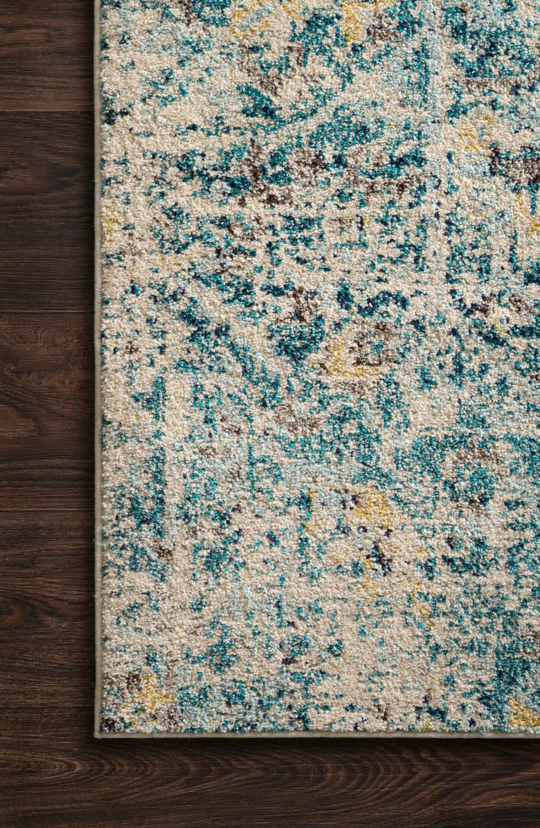 LOLOI Nadia Rug - Aqua/Navy - 5' x 8', Alternate, color, 