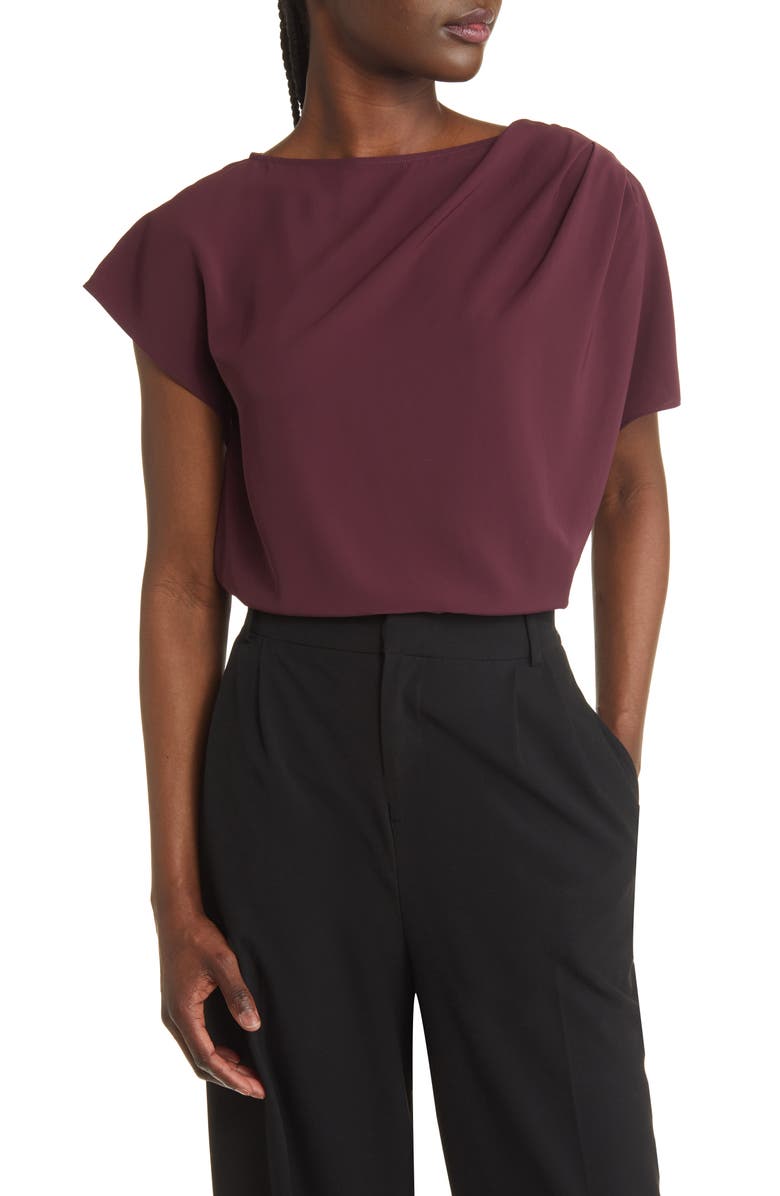 Nordstrom Signature Pleat Shoulder Top, Main, color,