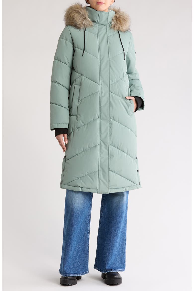 Ellie Waterproof 600 Fill Power WarmFlight® Insulated Coat, Alternate, color, LILY PAD