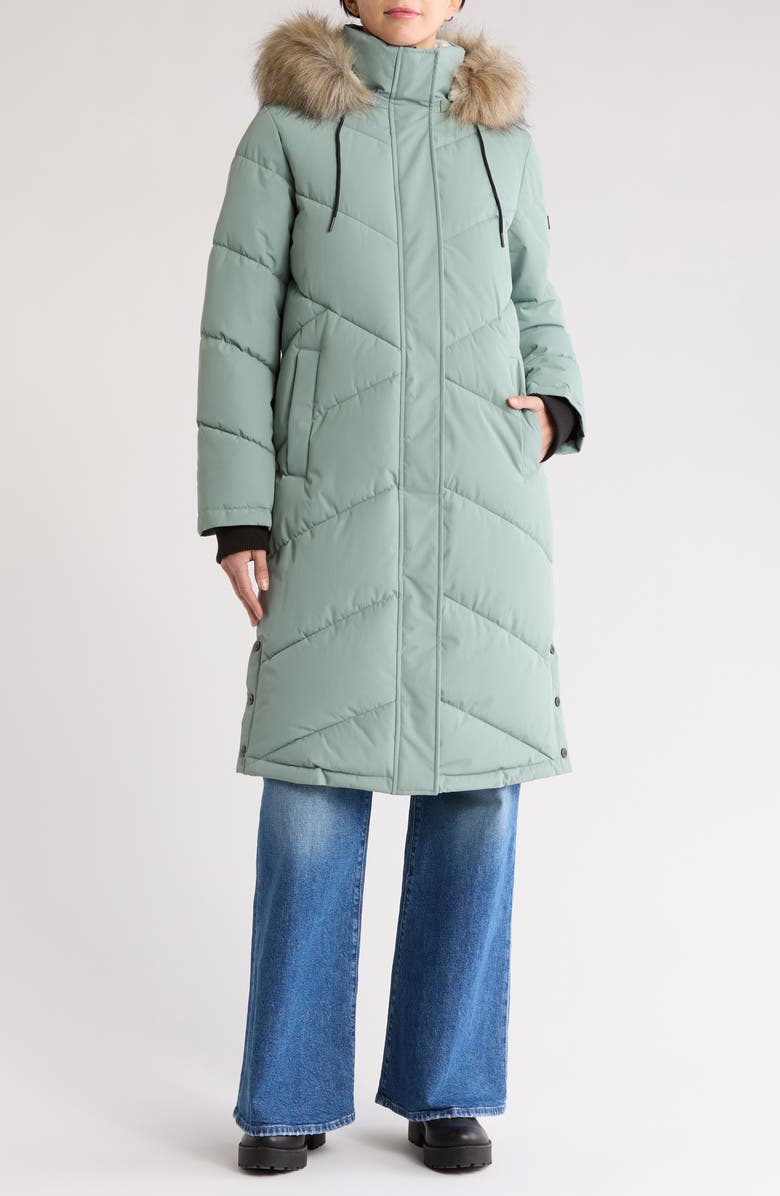 Roxy Ellie Waterproof 600 Fill Power WarmFlight<sup>®</sup> Insulated Coat, Alternate, color, Lily Pad