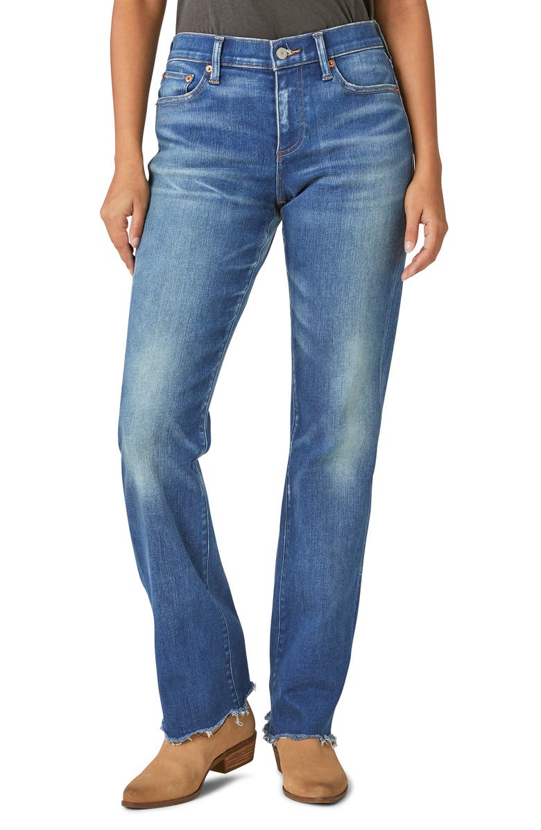 Lucky Brand Easy Rider Raw Hem Mid Rise Bootcut Jeans, Main, color,