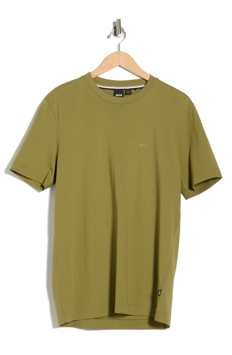 BOSS Thompson Cotton T-Shirt, Main, color, Medium Green