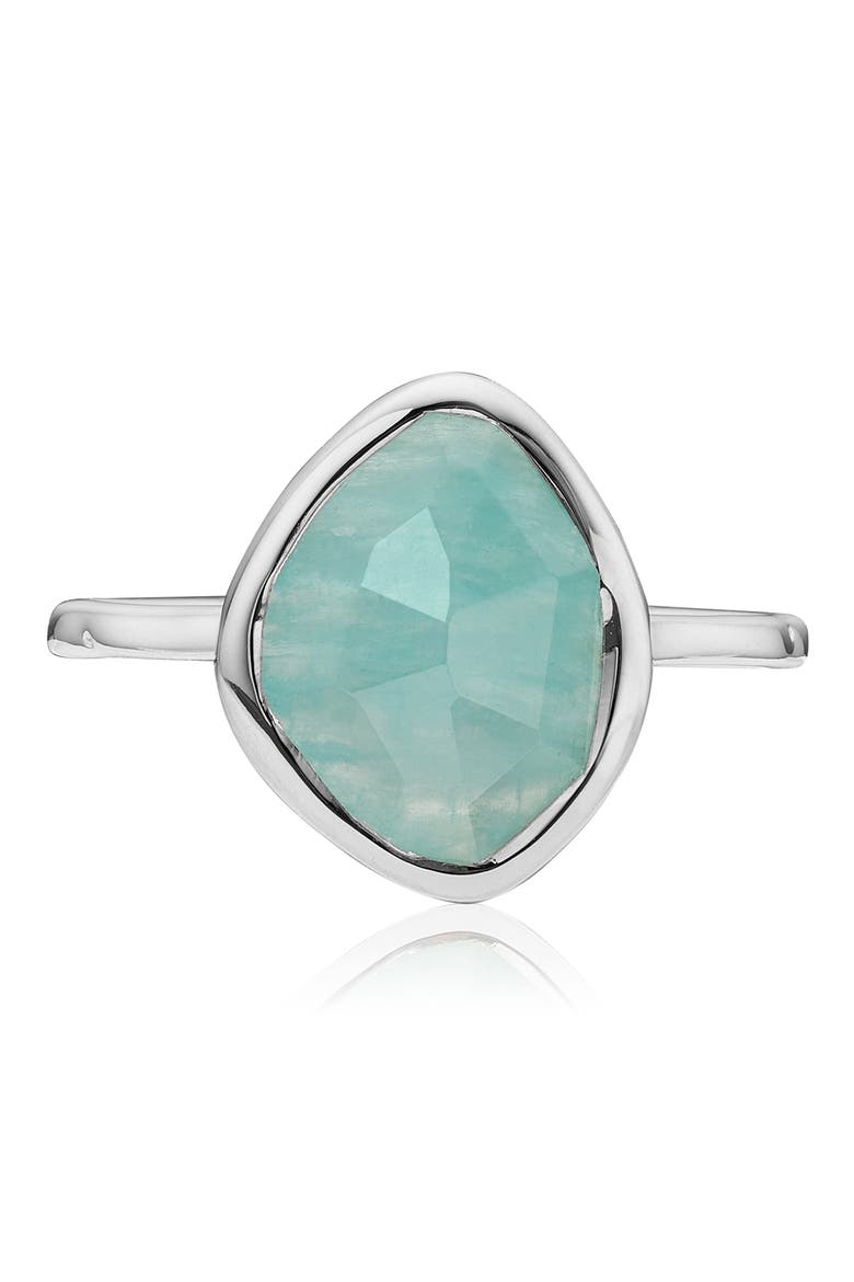 Siren Stacking Ring , Alternate, color, SILVER/ AMAZONITE