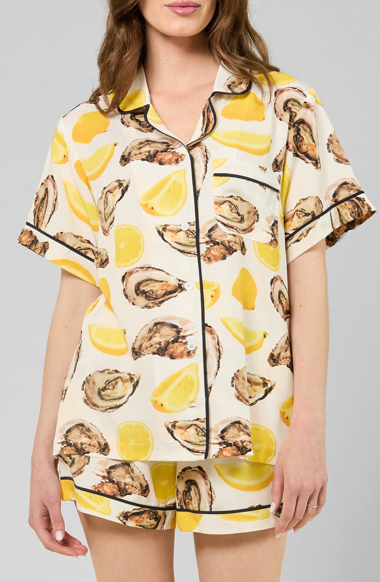 Katie Kime The World is Your Oyster Toile Short Pajamas