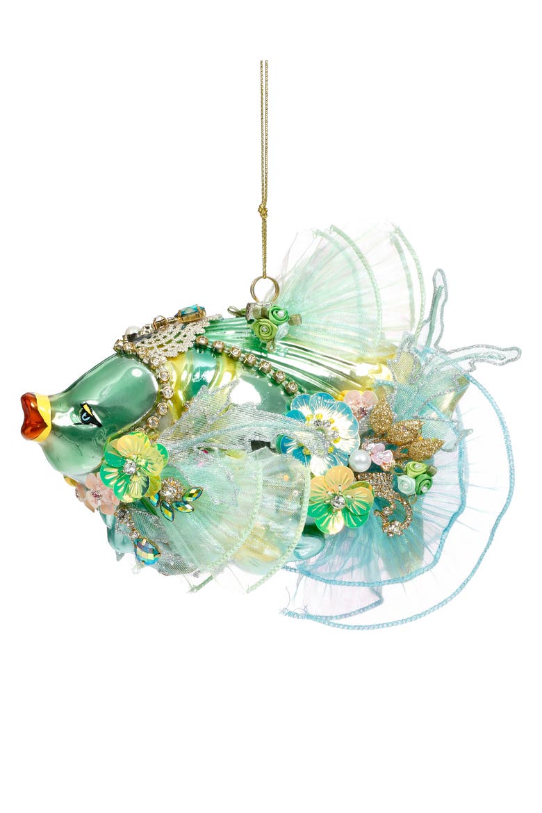Jewel of the Sea Fish Ornament , Green, Main, color, Medium Green