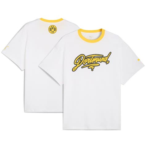 Men's Puma White Borussia Dortmund 2025 FIFA Club World Cup Hoops T-Shirt