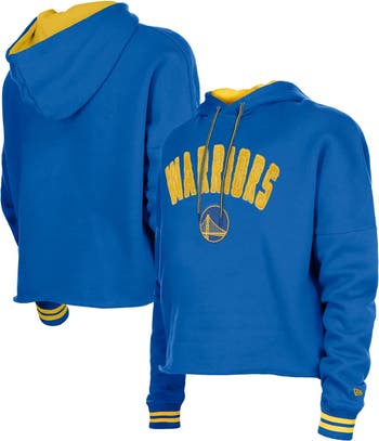 売れ筋商品|||ニューエラ カットソー トップス レディース Women's  Golden State Warriors Boxy Pullover Hoodie  Women's New Era Royal Golden State Warriors Boxy Pullover Hoodie