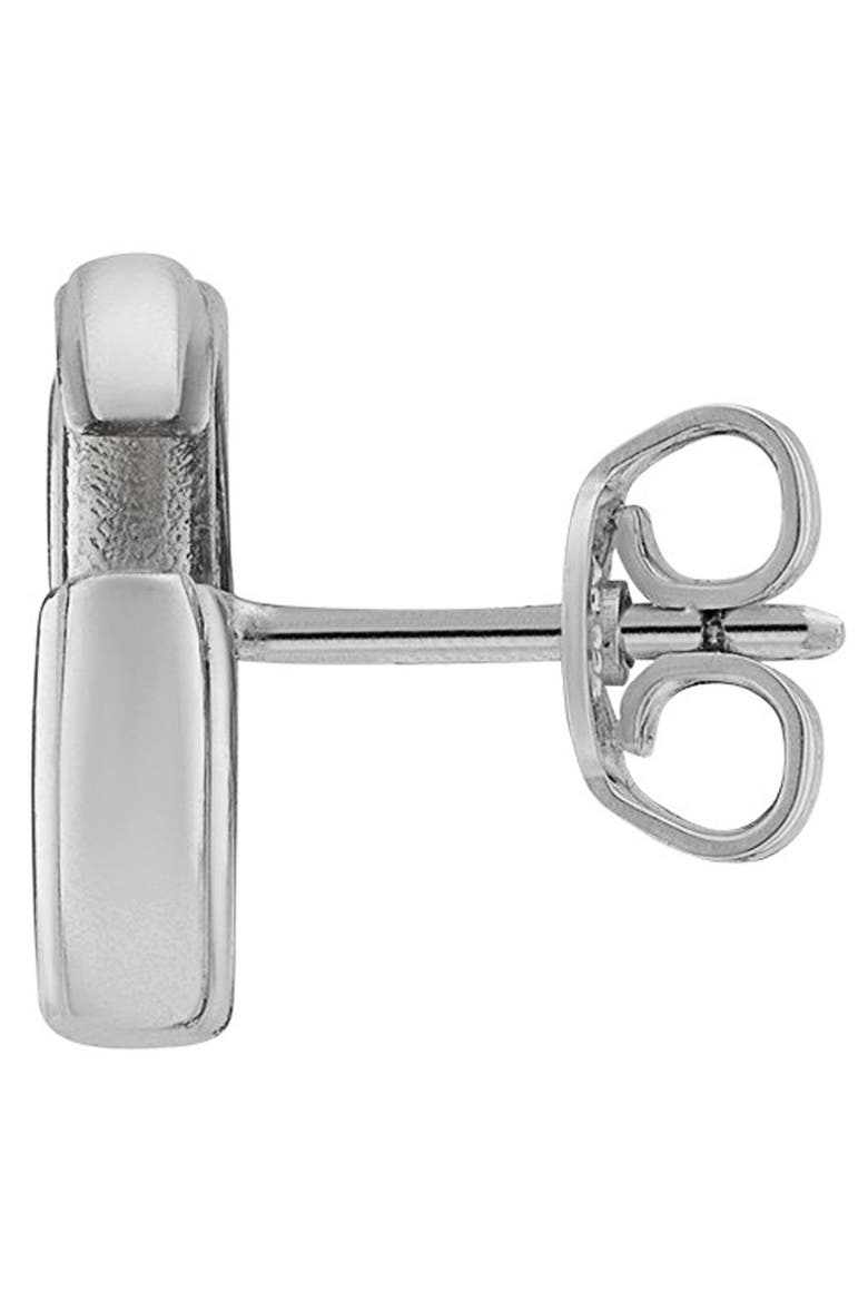 Mismatched Double-G & Flower Stud Earrings, Alternate, color, SILVER