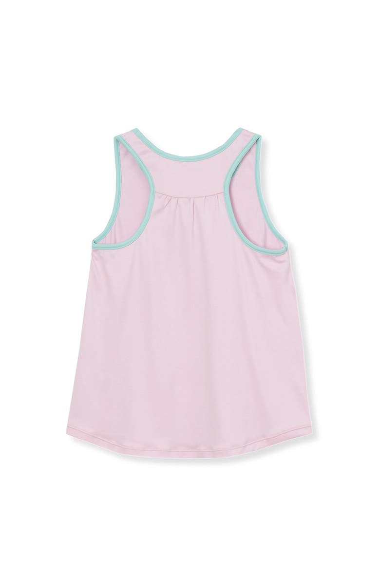 Lands' End Girls Tie Back Active Tank, Alternate, color, Fairy Tale Pink