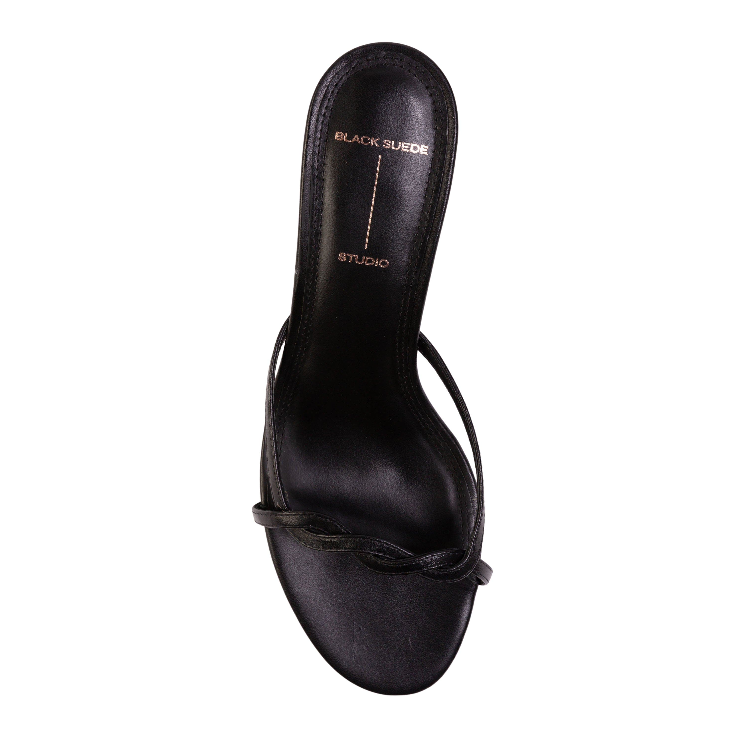 BLACK SUEDE STUDIO Fae 50 Sandal, Alternate, color, Black Leather