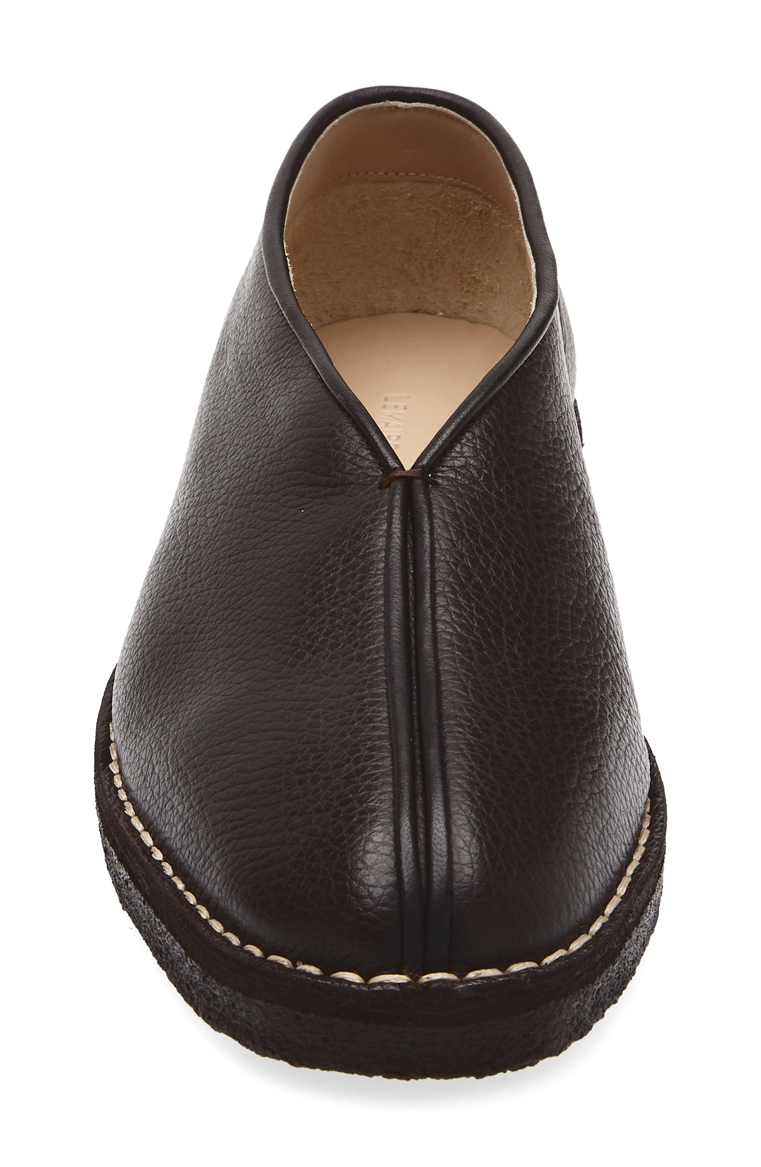Lemaire Piped Crepe Slipper Loafer, Alternate, color, Dark Brown