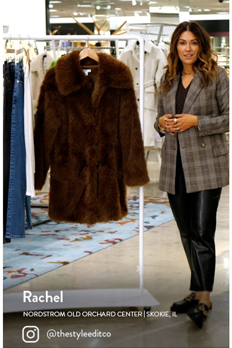 Faux Fur Longline Coat video