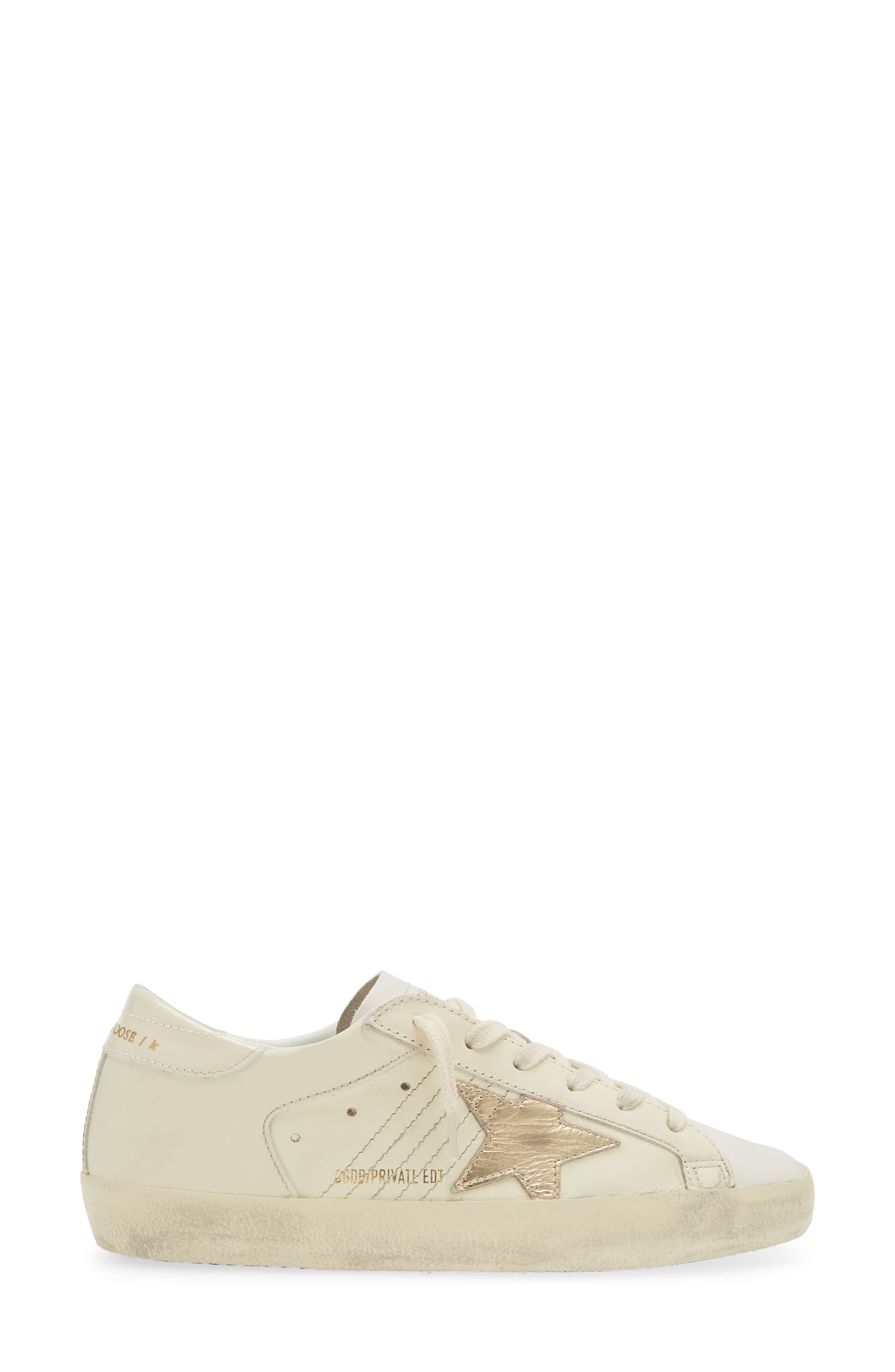 Golden Goose Super-Star Low Top Sneaker, Alternate, color, Milk/ Gold