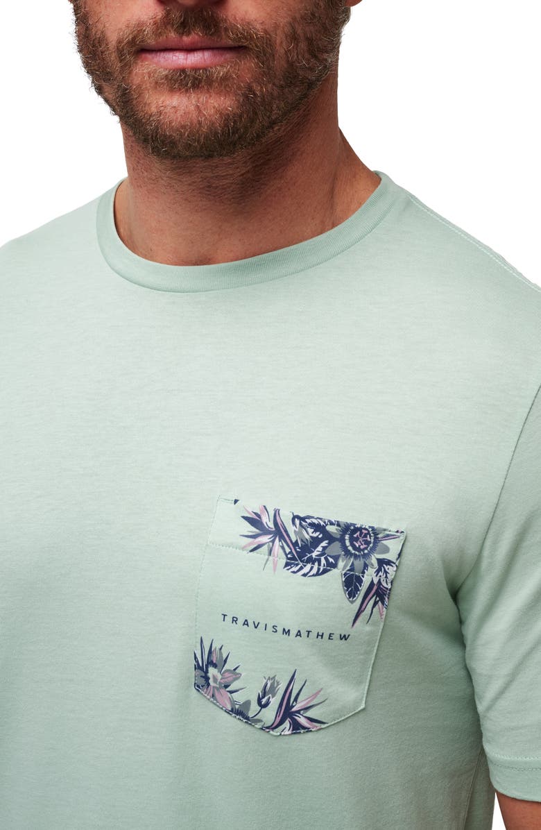 TravisMathew Hypnotic Breeze Floral Pocket Graphic T-Shirt, Alternate, color, 