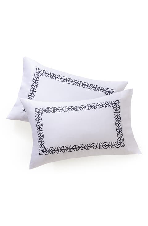 Engaged Embroidered Turkish Cotton Sham Set