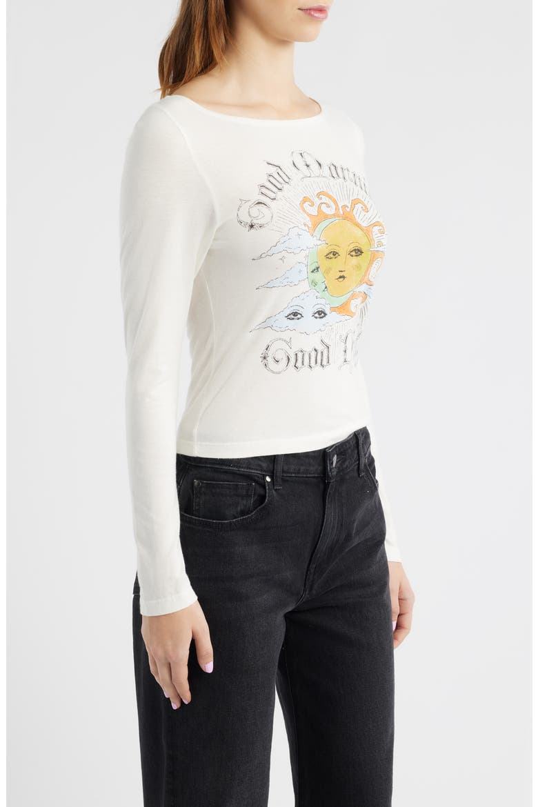 Good Morning Good Night Cotton Blend Graphic T-Shirt, Alternate, color, VINTAGE WHITE