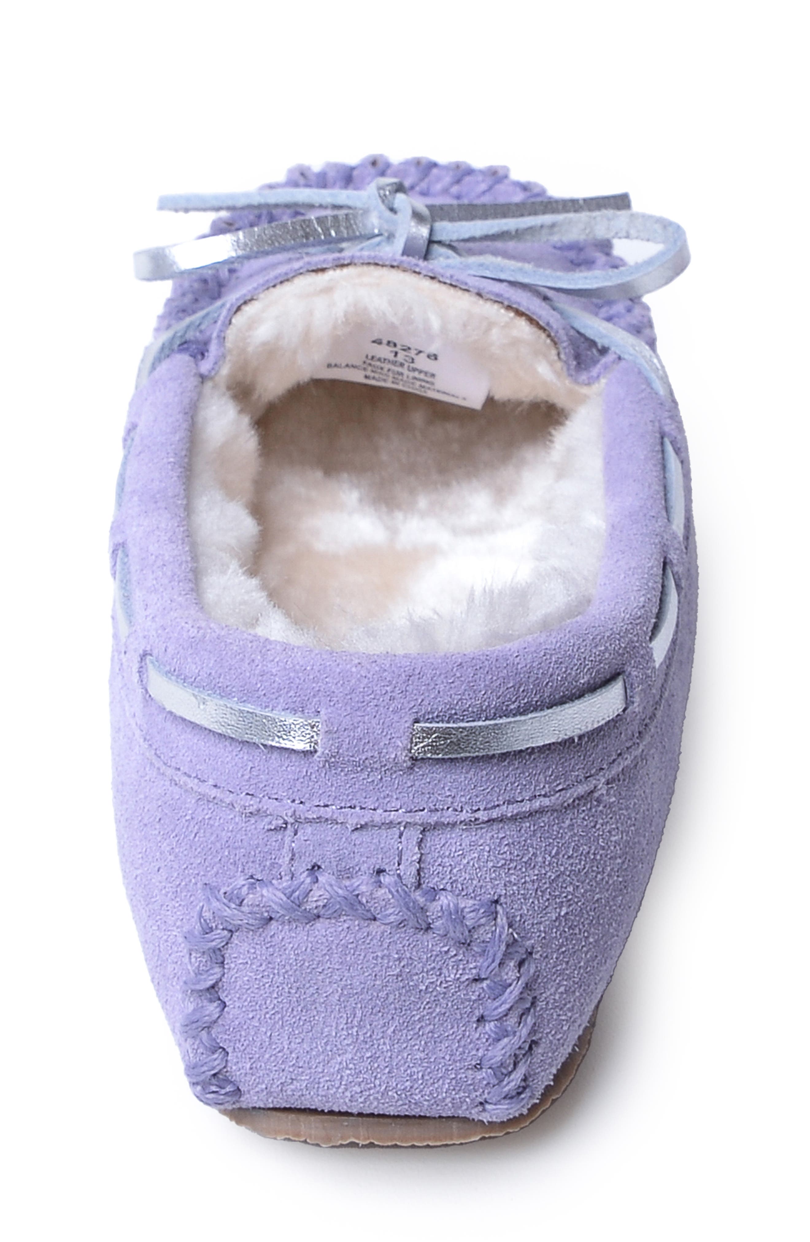 Kids' Faux Shearling Slipper, Alternate, color, WISTERIA